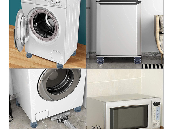 Antivibracinės pagalvėlės skalbimo mašinai, indaplovei, šaldytuvui, džiovintuvui 4 vnt. Gumos