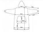 Perro caliente sudadera oversize manta xxl 2en1 piel gruesa suave con capucha