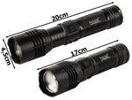 Linterna táctica bailong strong led pm10-tg zoom