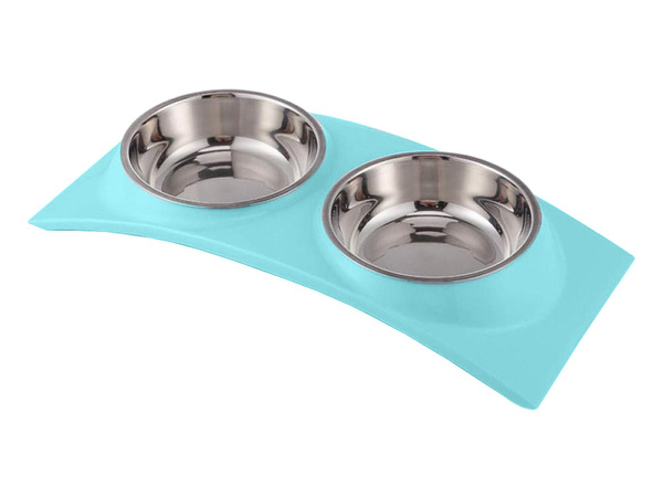 Metal dougterid koertele ja kassidele 2tk set 0,4 l