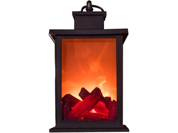 Farol decorativo led chimenea movible llama lampara electrica pilas