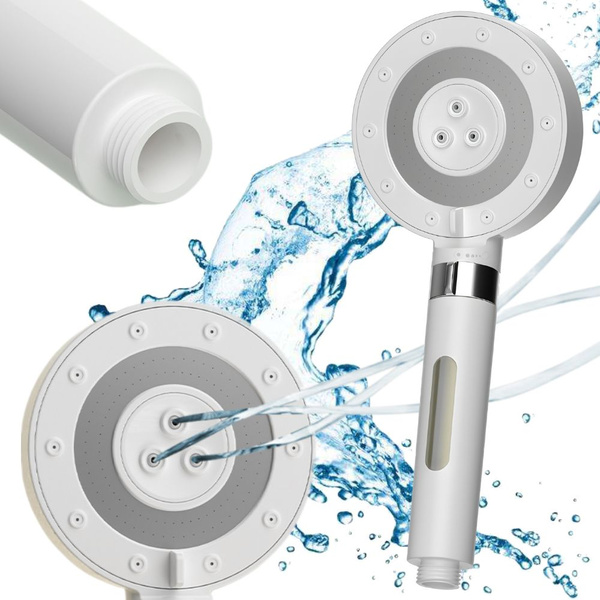 Shower head with 5 spray modes and anti-scale water filter spa
