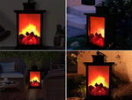 Lampáš dekoratívne viedol krb pohyblivý plameň lampa elektrické batérie