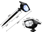 Solar garden lamp driven led lamp colours