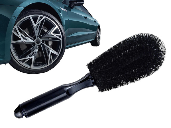 Wheel rim brush for cleaning car wheels detailing