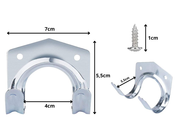 Ganchos de pared portaherramientas 20pcs juego de metal con tornillos