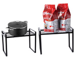 Estante metálico de un nivel para encimera de cocina organizador de cocina soporte de altillo