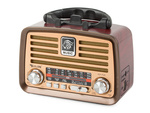 Radio mobile retro cuisine fm am bluetooth usb antenne rechargeable