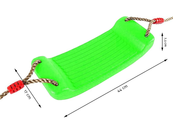Bērnu koka dārza šūpoles ar rokturiem un vingrošanas trapecēm