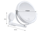 Miroir de maquillage led miroir grossissant rotatif avec support mural 360