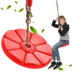Garden swing for children flower seat with rope for tree
