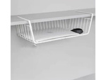 Panier suspendu sous étagère organisateur de panier en métal panier de cuisine blanc