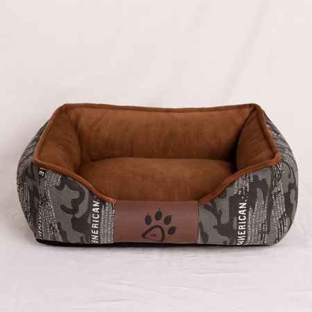 LIT POUR ANIMAUX CAMOUFLAGE L GRIS (25)