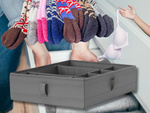 Organizador de ropa interior cajón para calcetines separador de cajones gris