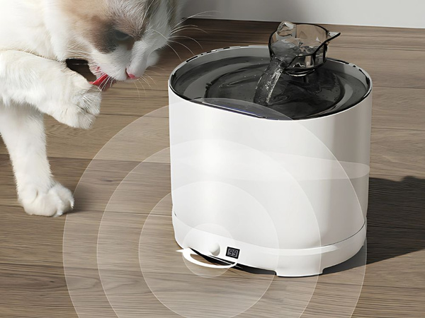 Dzeramā strūklaka kaķis suns bļoda automātiska + filtrs 2l kustības sensors