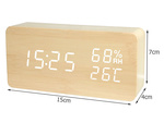 Elektronska budilka termometer higrometer usb