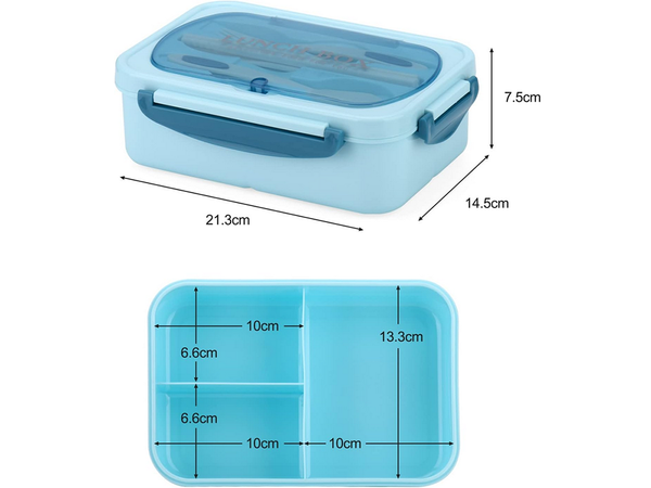 Lunchbox raňajkový box obedár s priehradkami príbory