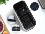 Range-couverts acier inoxydable organiseur de cuisine 4 compartiments plateau