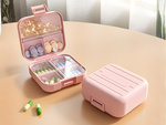 Medicine container tablet organiser capsules 7 compartments travel box