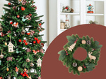 Crăciun decorativ ghirlandă a condus ușă decorare decoratiuni de craciun