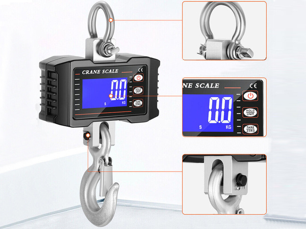 Závesné váhy s hmotnosťou 500 kg lcd displej batéria