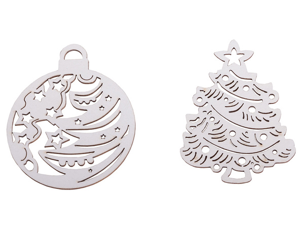 Décorations de sapin de noël en bois 20 pieces pendentifs baubles ornaments