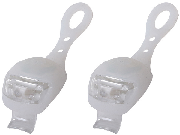 Bike light 2 led front light 2pcs silicone water resistant