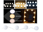 Led garderoobi laua peegli tuled meigikomplekt 10tk