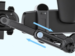 Car holder for the rear view mirror rotatable phone holder