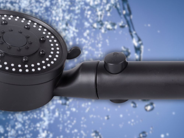 Zestaw prysznicowy słuchawka 5 funkcji wąż 150cm uchwyt wysokociśnieniowa