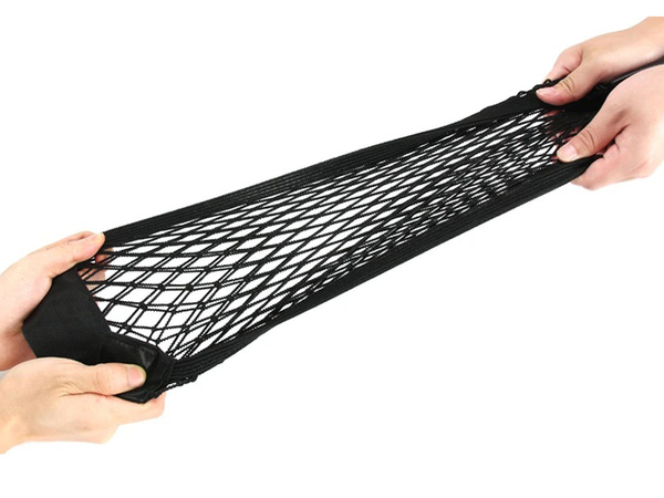 Automašīnas bagāžas nodalījuma tīkls izturīgs ar velcro pie automašīnas sēdekļa izturīga kabata 50x25cm