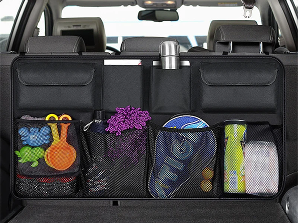 Organizér na operadlo autosedačky s vreckami