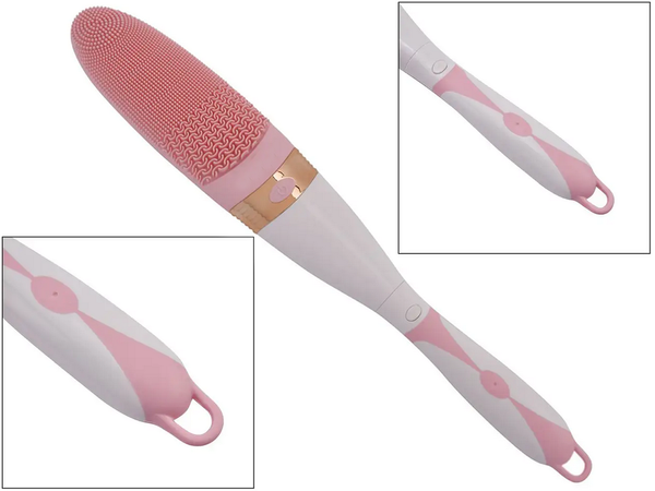 Silicone back massager brush