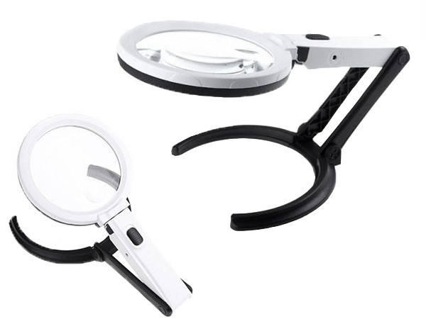 Loupe magnifying glass illuminated 1.8x 138mm