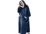 Sweatshirt chaud couverture large oversize épais doux capuche robe de chambre long xxl
