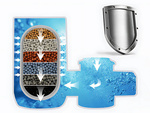 Calentador de agua cartucho de filtro ionizante para agua pura