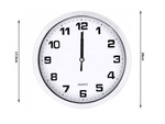 Wall clock large non-touching quiet 20 cm circular second hand