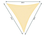 3x3x3m waterproof garden sunshade triangle