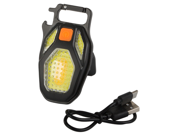 Led valgus cob võtmehoidja magnet usb taskulamp