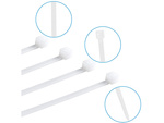 Trickets 2,5x100 100 unidades blanco