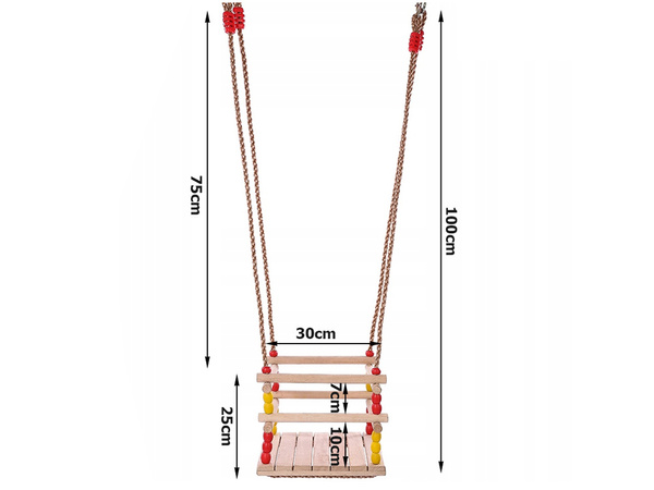 Detské záhradné hojdačky kreslo hojdacie kreslo drevené zábradlie pre záhradu domov