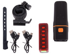 Bike light front rear led bike kit usb