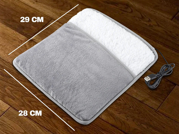 Usb-powered heating pad for feet and body soft electric mat