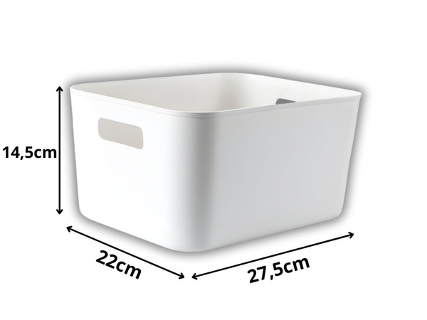 Coș de organizare pentru containere de depozitare cu mânere universal 22x27 cm