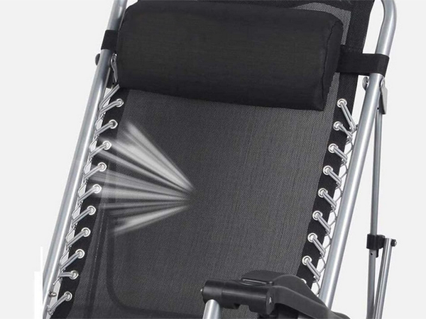 Chaise longue de jardin plage coussin pliant gravité gravité renforcée