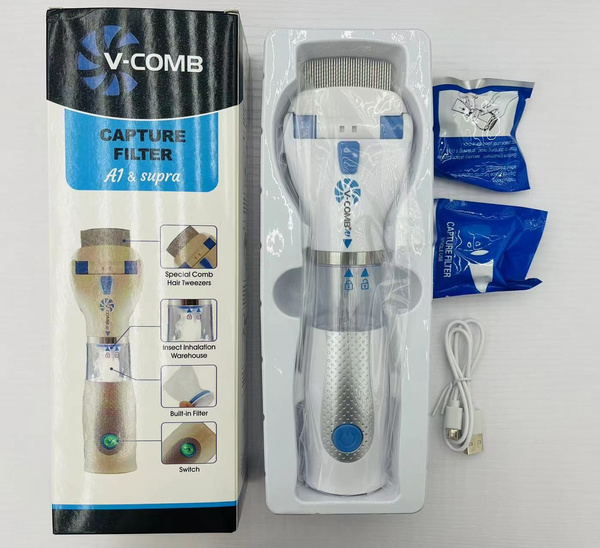 Peigne à poux et lentes élimine les puces filtre électrique aspirateur terminator
