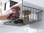 Metal basket suspended kitchen shelf hanging shelf organiser