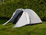 Tienda para 3 personas camping turistico vestibulo cubierta