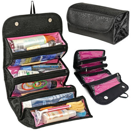 Roll n go make-up bag travel organiser