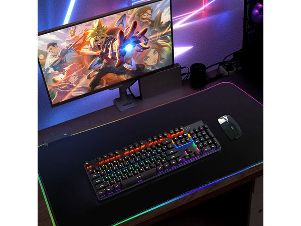 Tapis de souris gaming rétro-éclairé led xxl